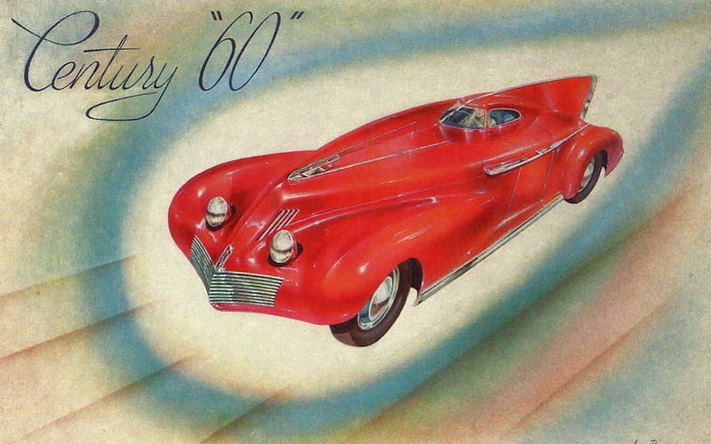 Century 60 - Buick 2, art, fantasy, racecar, concept, buick, painting, wide screen, artwork, HD wallpaper