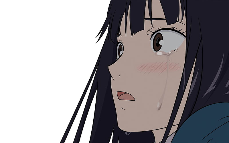 anime girl crying-Cartoon character design, HD wallpaper