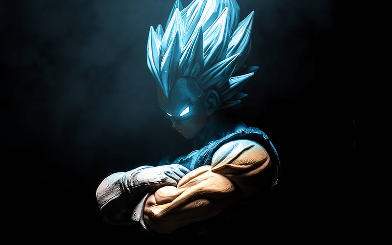 Super Saiyan Goku, anime, blue, dragonball, red, son goku, white, HD phone  wallpaper