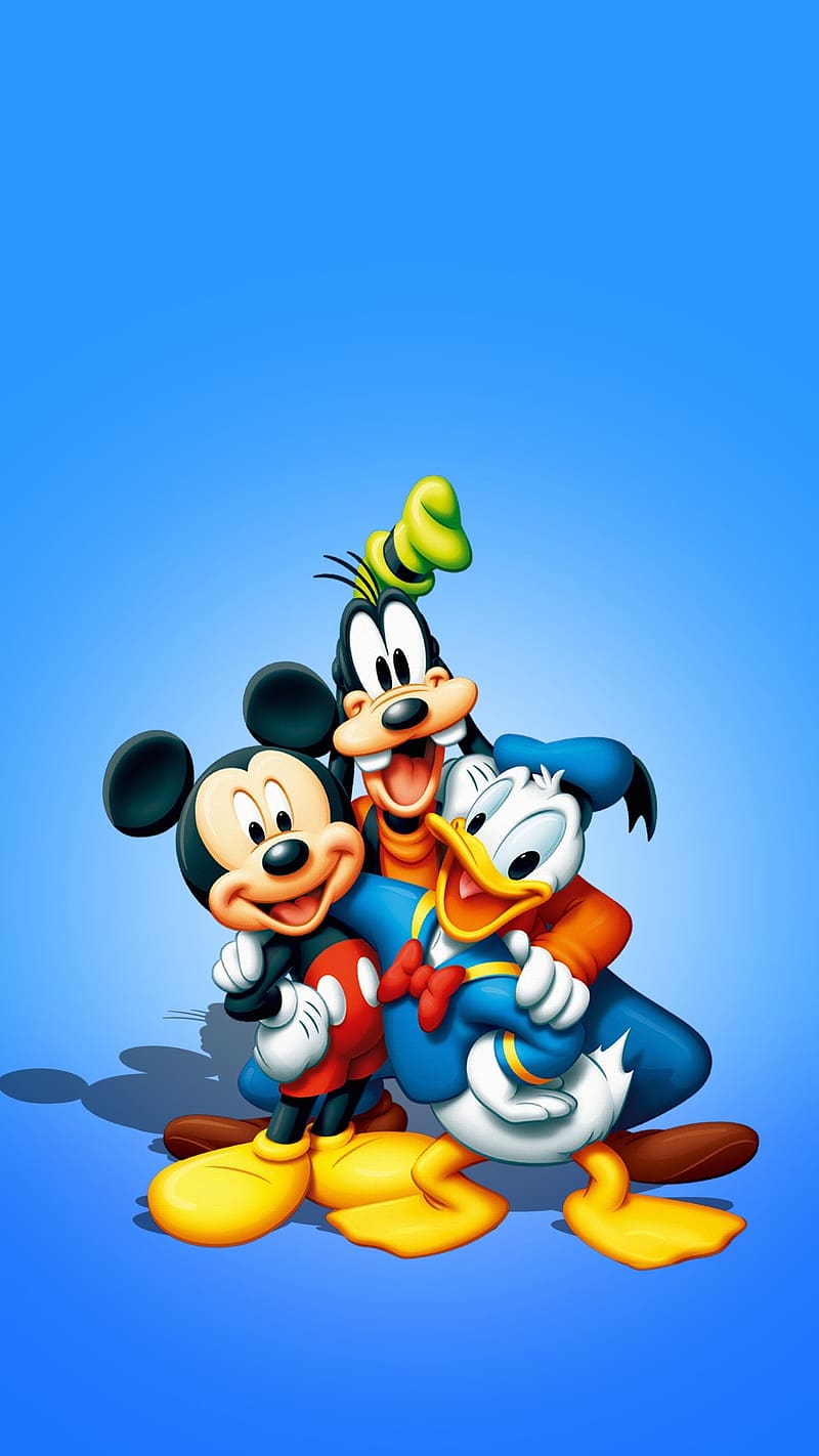 Mickey Mouse With Friends , friends , mickey mouse, goofy, donald duck, HD phone wallpaper