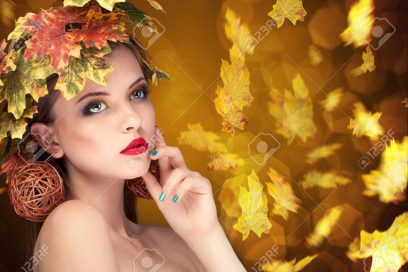 Autumn Fashion, Fall, Model, Woman, Leaves, HD wallpaper | Peakpx