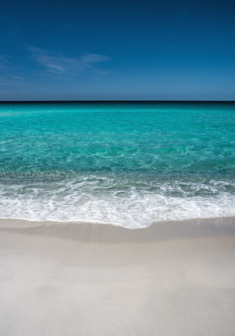 ocean, coast, sand, binalong bay, australia, HD phone wallpaper