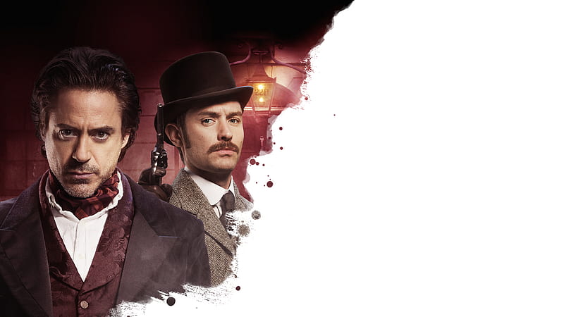 Sherlock Holmes, Sherlock Holmes: A Game of Shadows, John H. Watson, Jude Law, Robert Downey Jr., HD wallpaper