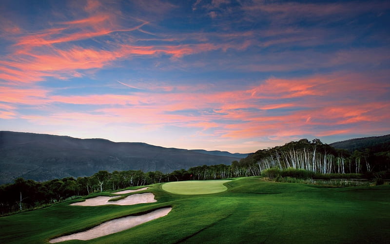 Golf course, course, sandtrap, grass, golf, HD wallpaper | Peakpx
