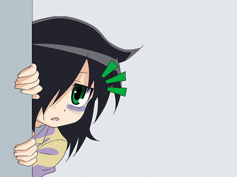Whos there?, watamote, cool, anime, tomo, there, HD wallpaper