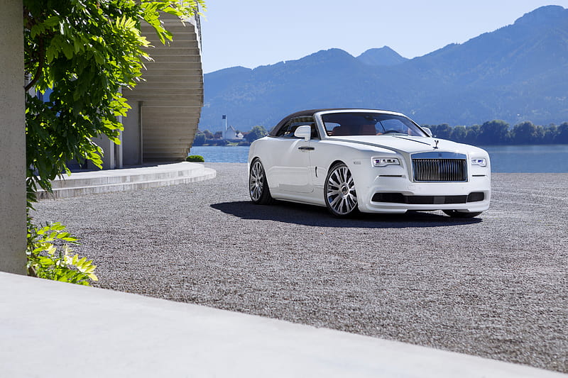 Rolls Royce, Car, Vehicles, White Car, Rolls Royce Dawn, HD wallpaper