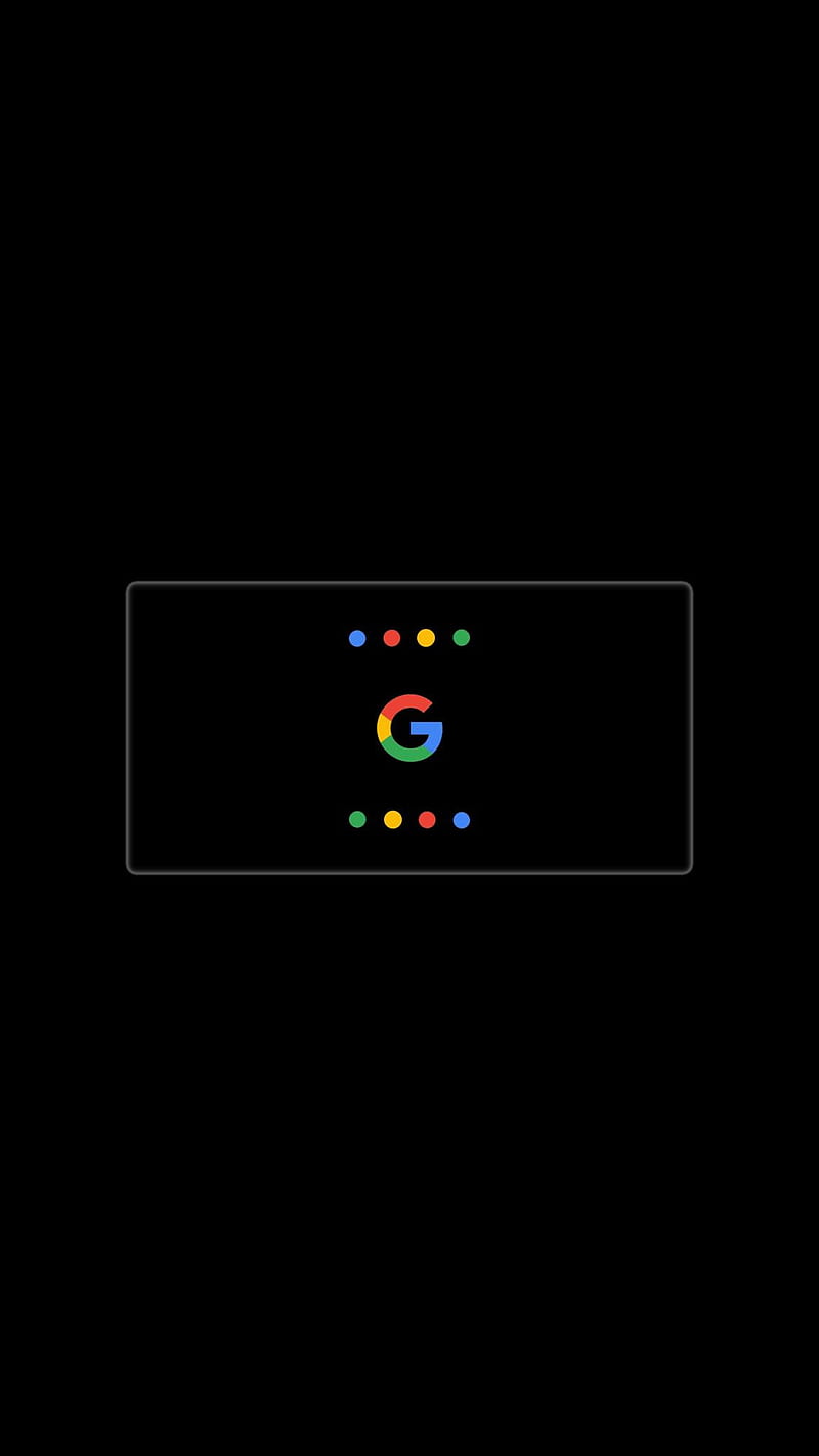 Google, amoled, black, hey google, logo, HD phone wallpaper
