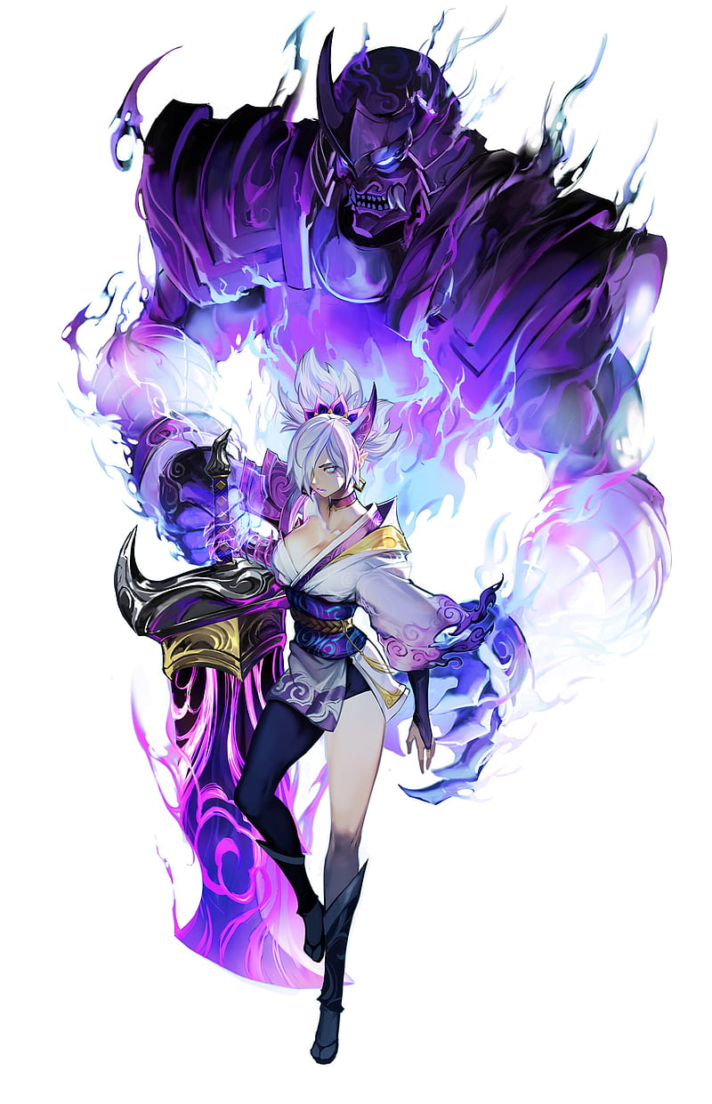 Dawnbringer Riven (skin wallpapers FullHD) [Artist: Gudatou] - League of  Legends - Waifu Clan [anime pics & digital art]
