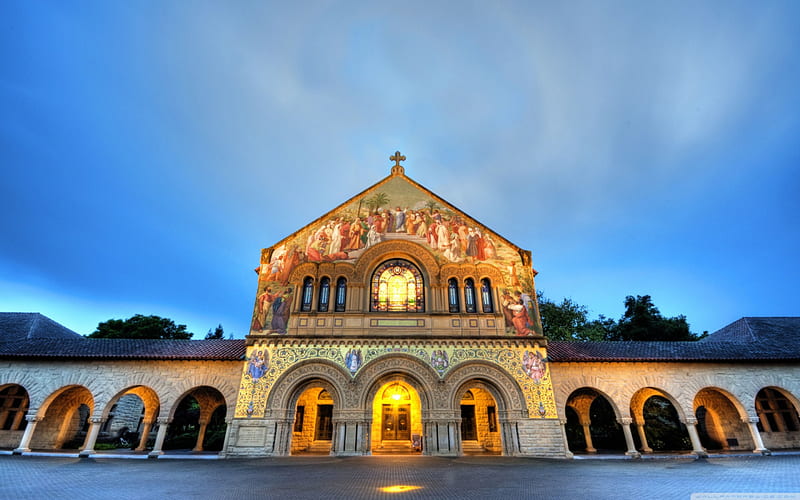 Stanford memorial church, building, architecture, church, old, HD wallpaper