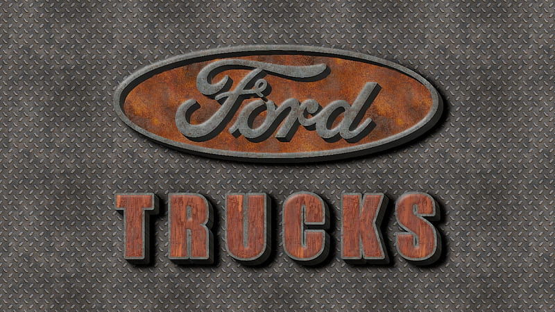 Old Rust Ford Truck Logo, Ford Oval, Ford Motors Logo, Ford Emblem, Ford Emblem Background, Ford Logo , Vintage Ford, HD wallpaper