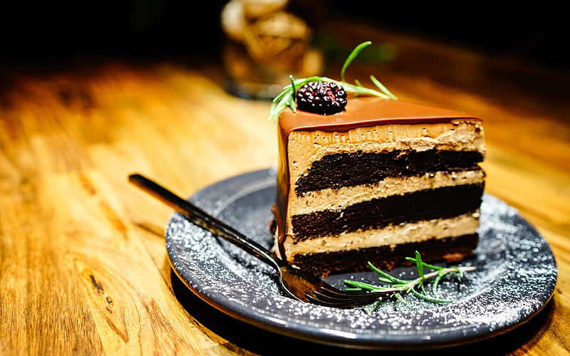Chocolate Cake Slice Royalty Free HD Stock Photo and Image