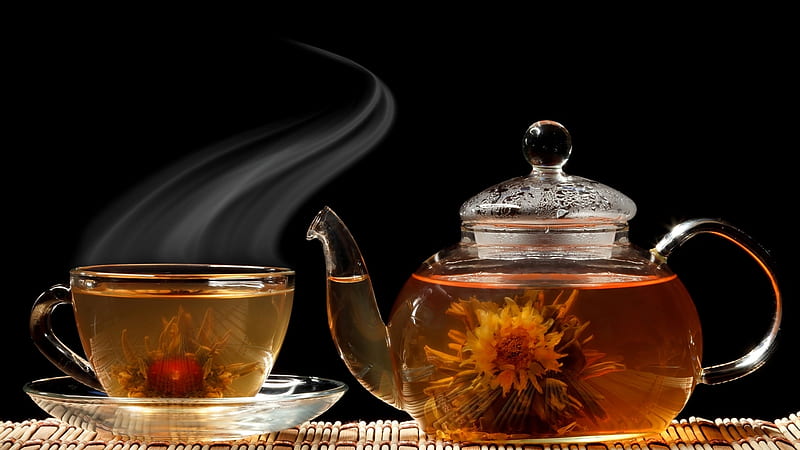 Aromatherapy, still life, hot, bonito, steam, aroma, herbal, tea, HD wallpaper