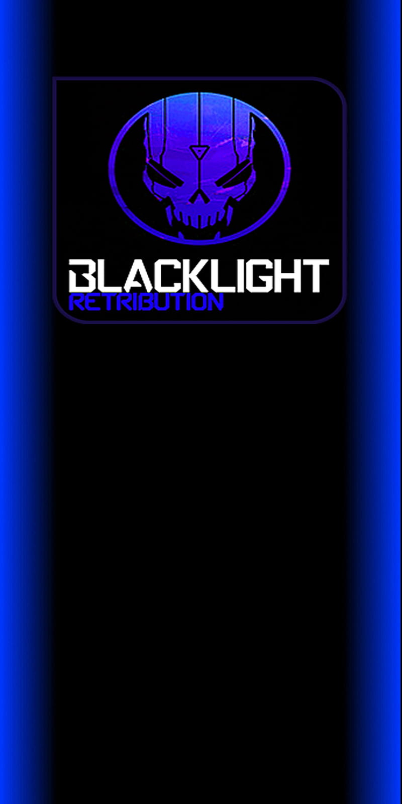 blacklight neon blue, blr, edge, galaxy, game, HD phone wallpaper