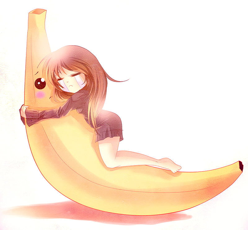 My littel friend, fruit, nice, cool, anime, yellow, funny, banana, sweet,  HD wallpaper | Peakpx