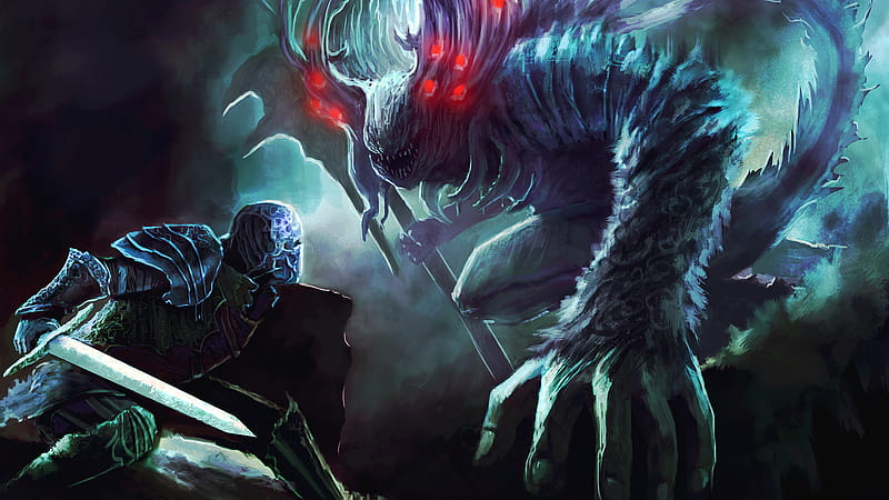 Dark Souls Artorias The Abysswalker Great Grey Wolf Sif Games, HD wallpaper