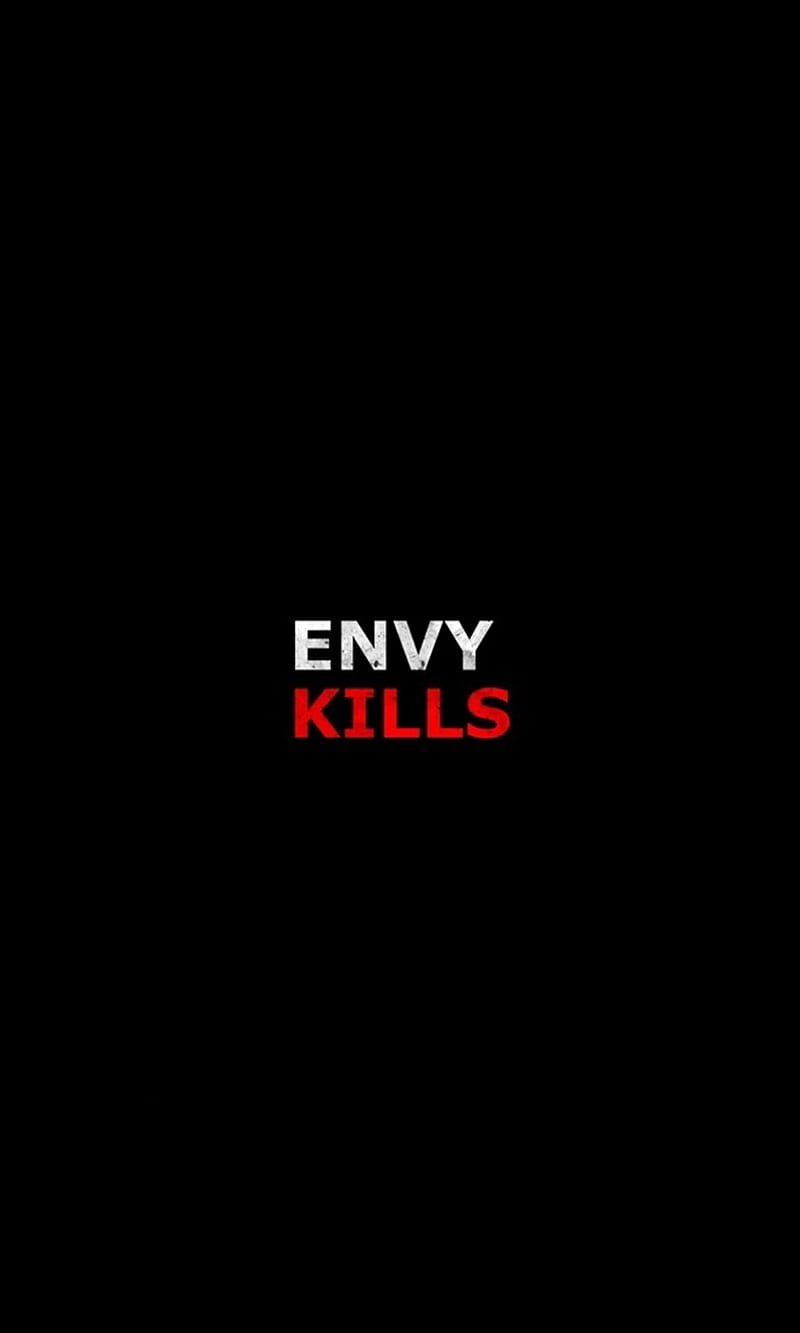 Envy, background, words text envy kills, HD phone wallpaper