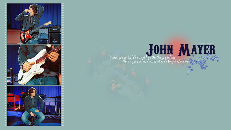John Mayer, guitar, music, quote, concert, lyrics, HD wallpaper