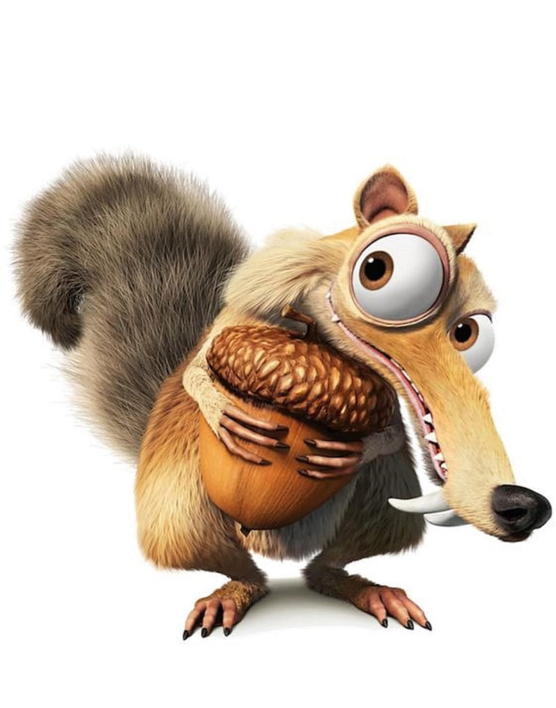 Ice age, squirrel, movies, cute, HD phone wallpaper