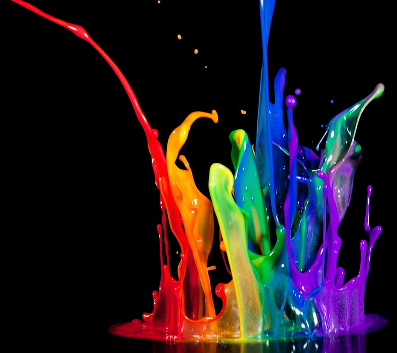 HD   Splash Color Colour Paint Water 