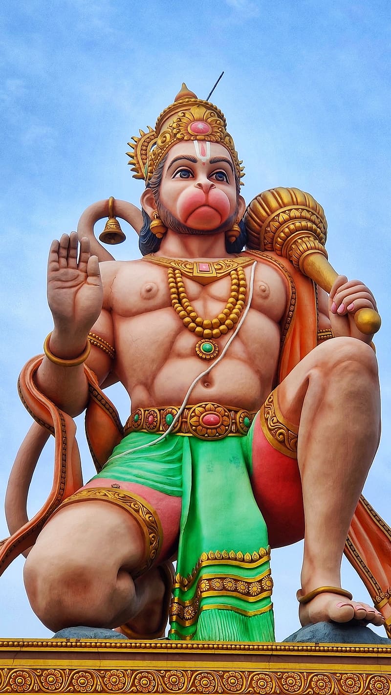 Hanuman Ji , Statue, lord, god, bajrangbali, HD phone wallpaper