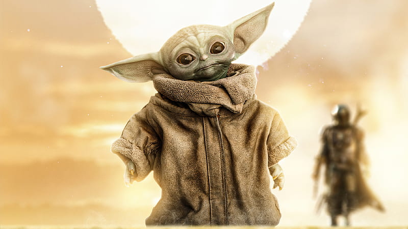 Baby Yoda 2020, baby-yoda, tv-shows, behance, HD wallpaper