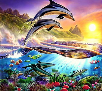 70+] Wallpaper Of Dolphins - WallpaperSafari