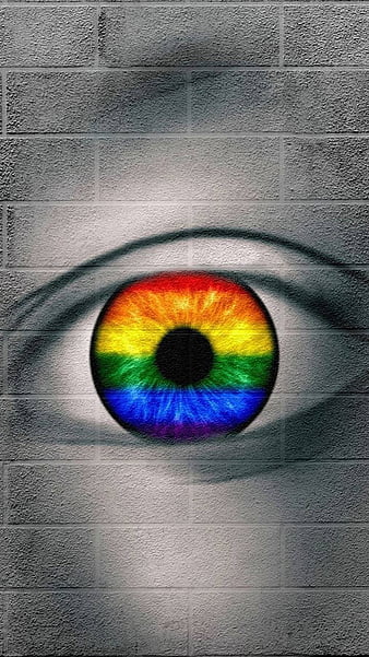 Rainbow Eye, gay, gay pride, gay pride month, lgbtq, pride, pride flag, pride month, HD phone wallpaper