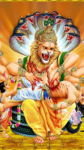 Lord narasimha hires stock photography and images  Alamy