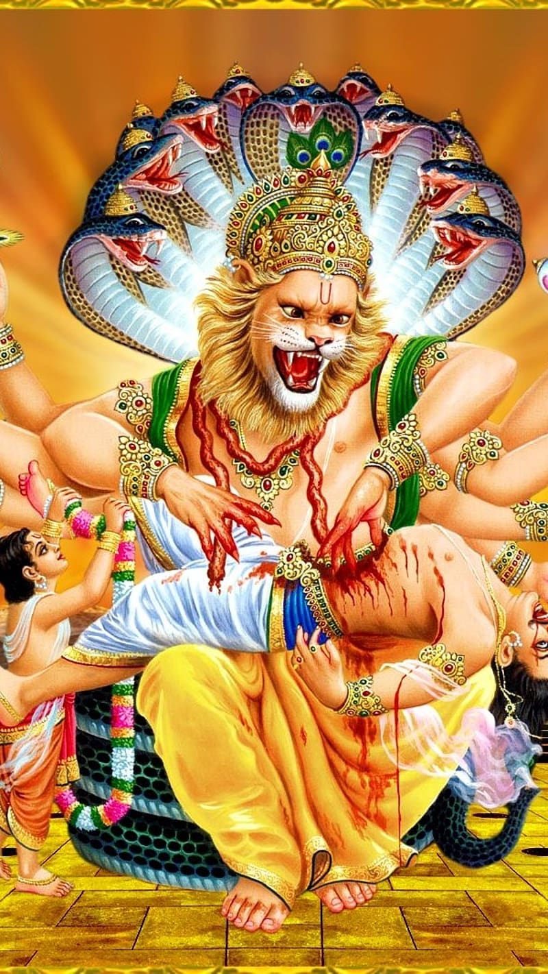 Narasimha Swamy, deva, narasimha, lord, god, HD phone wallpaper | Peakpx