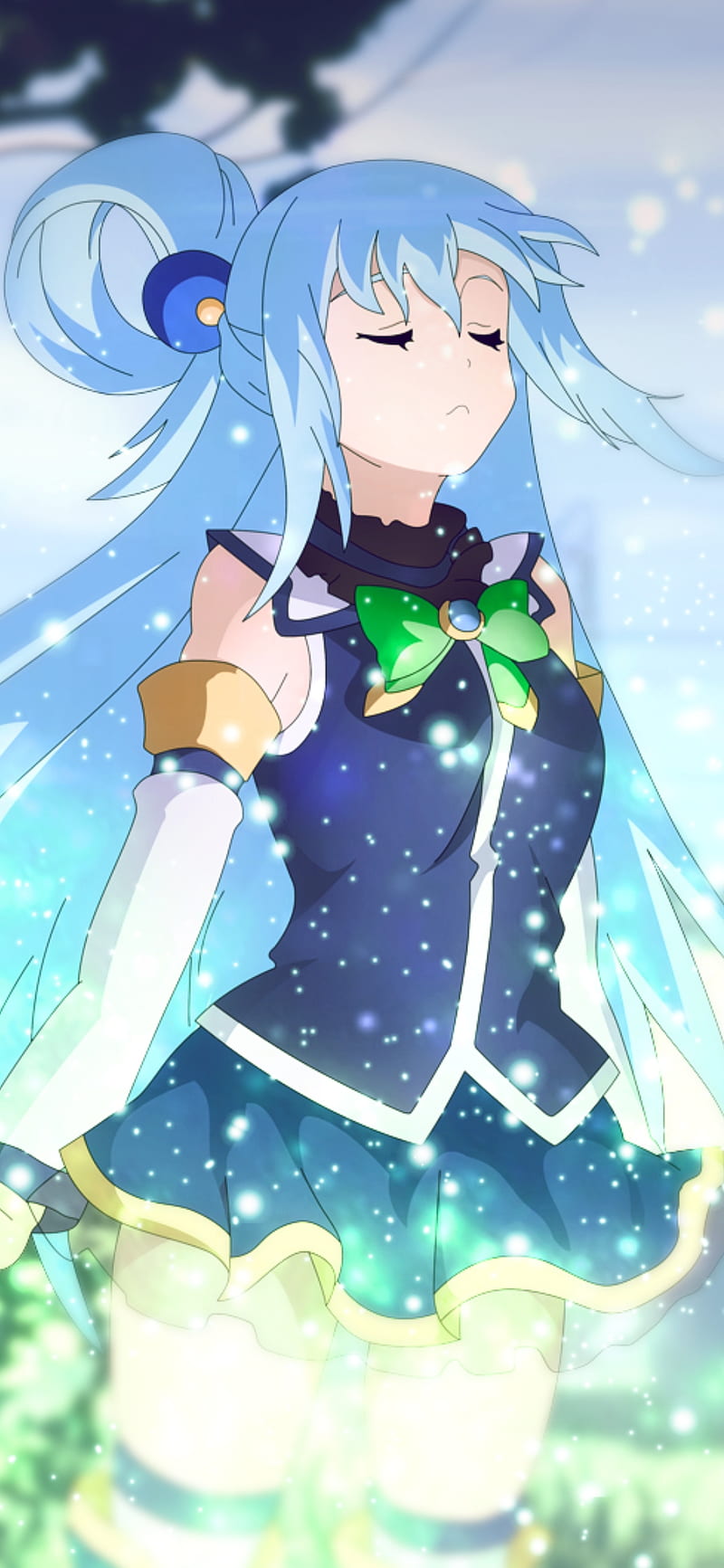 Kazuma Sato, aqua, konosuba, HD phone wallpaper