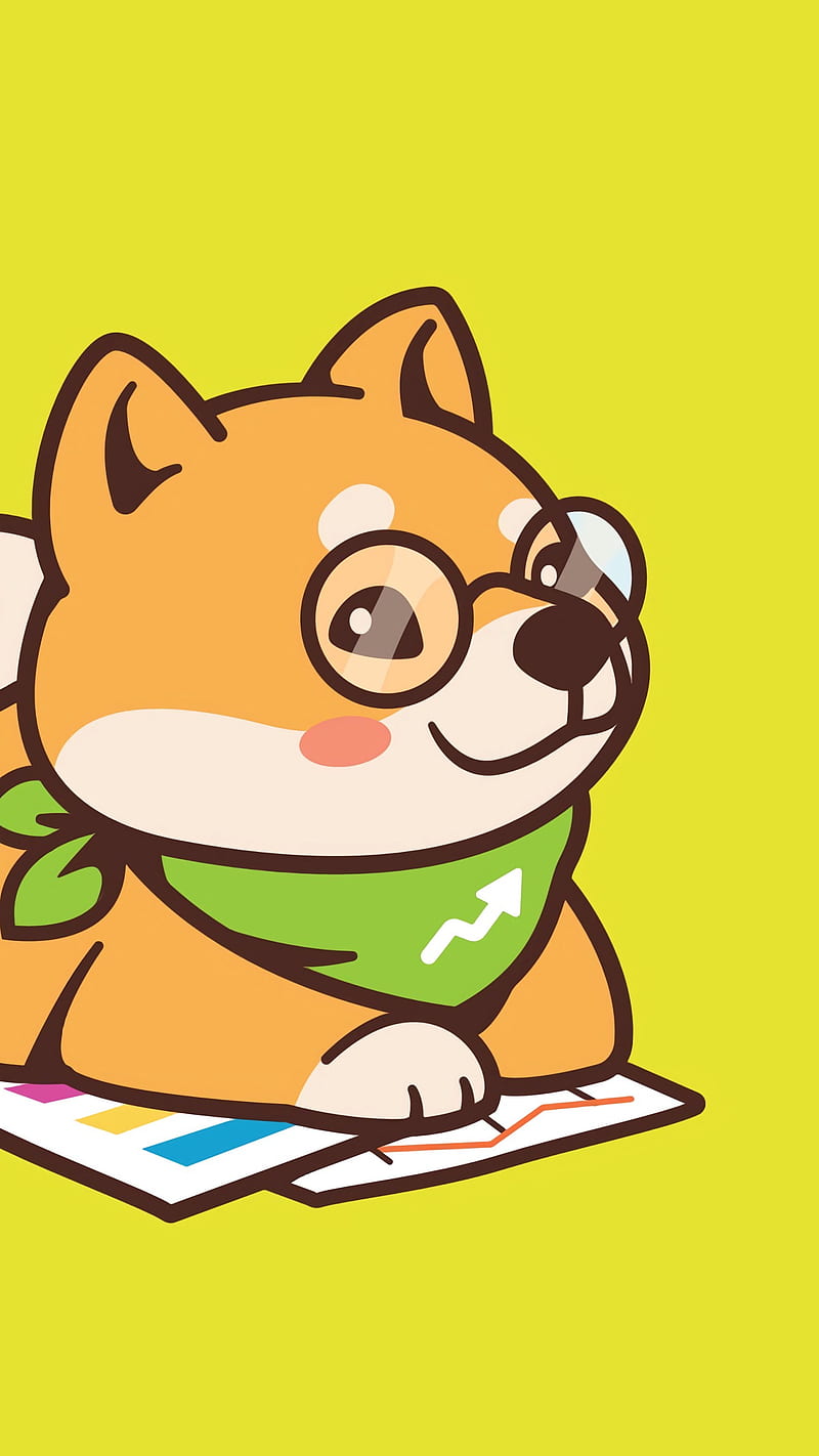 Cute Cartoon Dog, glasses, animated, study, studying, animation, pet, HD  phone wallpaper | Peakpx