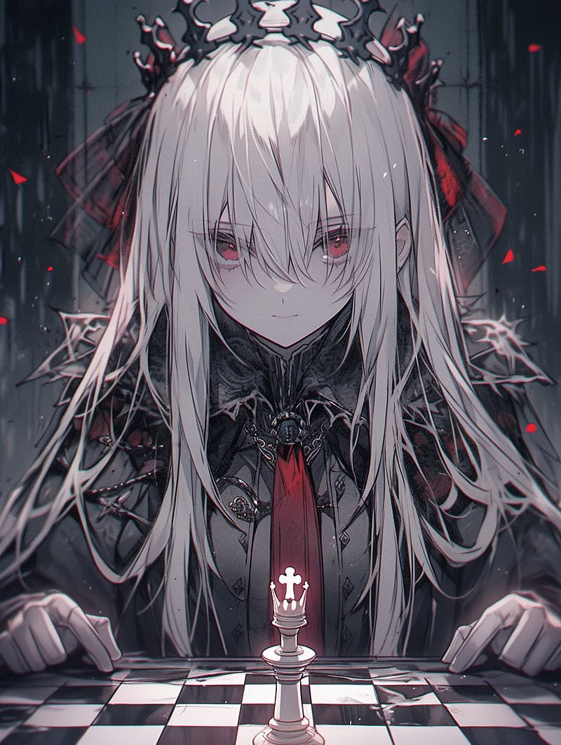 Wallpaper girl, anime, crown, boy, king, japanese, smartphone, throne for  mobile and desktop, section сёдзё, resolution 1920x1200 - download