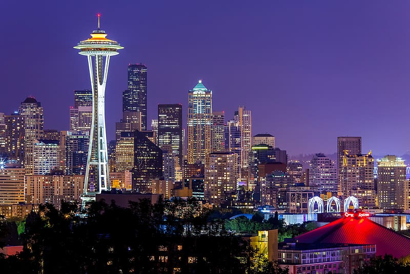 Cities, Seattle, , Space Needle, HD wallpaper