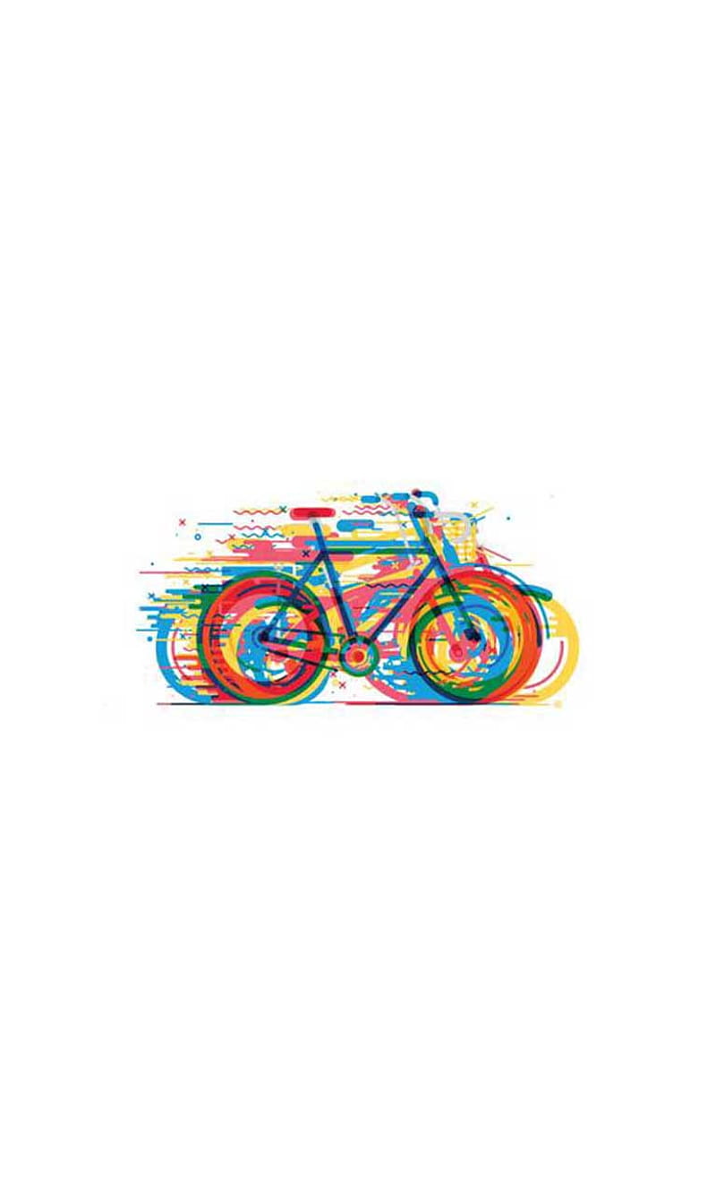 Bicycle, colourful, cycle, HD phone wallpaper