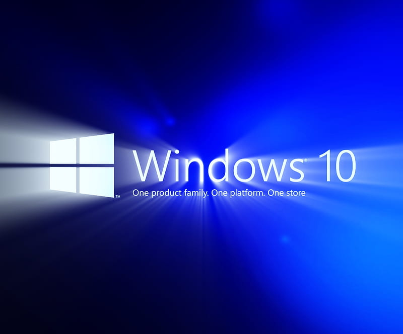 Windows, 10, blue, microsoft, rays, HD wallpaper | Peakpx