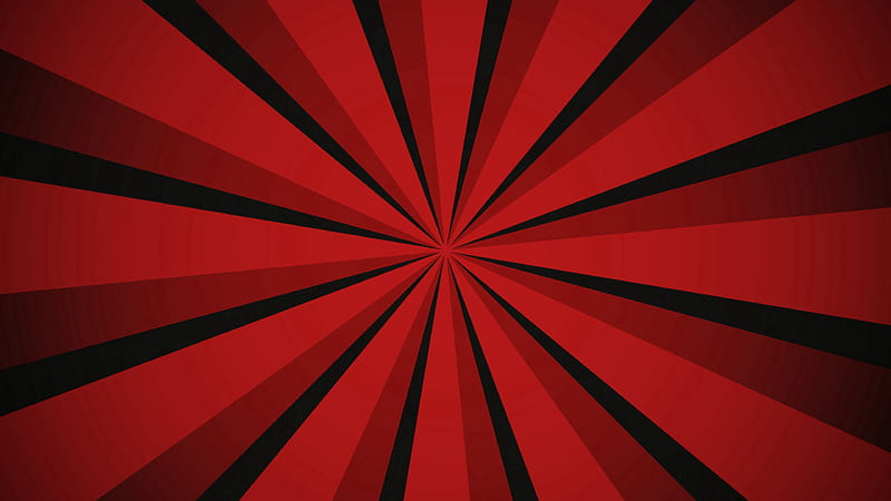 abstraction, rays, red, black, HD wallpaper