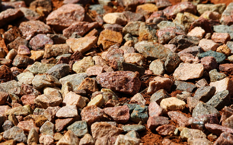 brown pebbles brown gravel, macro, brown stone texture, pebbles backgrounds, gravel textures, pebbles textures, stone backgrounds, brown stones, brown backgrounds, pebbles, HD wallpaper