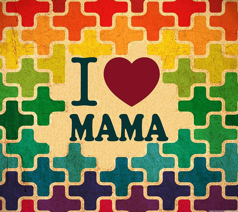 I Love Mama, 2016, awesome, HD wallpaper