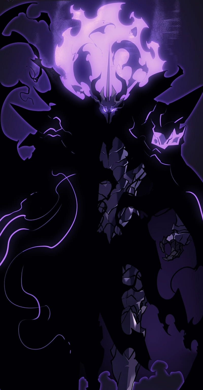 King of dead, dark, solo leveling, anime, shadow monarch, HD phone wallpaper
