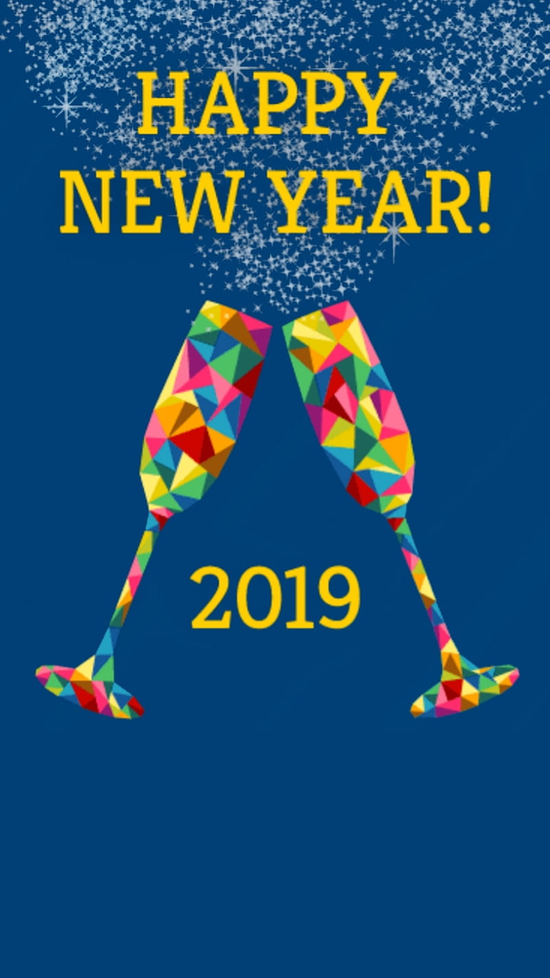 New year 2019, newyear19, happy, HD phone wallpaper