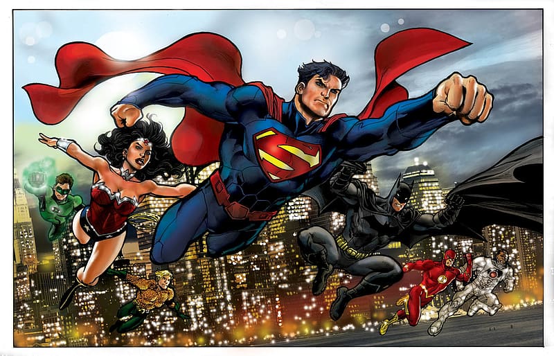 Batman, Superman, Green Lantern, Flash, Comics, Wonder Woman, Robin (Dc  Comics), HD wallpaper | Peakpx