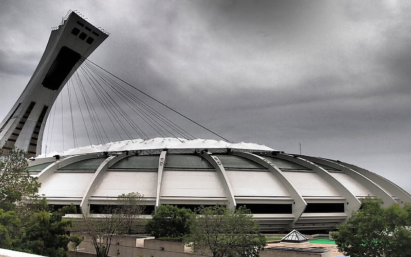 Olympic Stadium, Multi-purpose stadium, Montreal, Quebec, Canada, Olympic Park, HD wallpaper