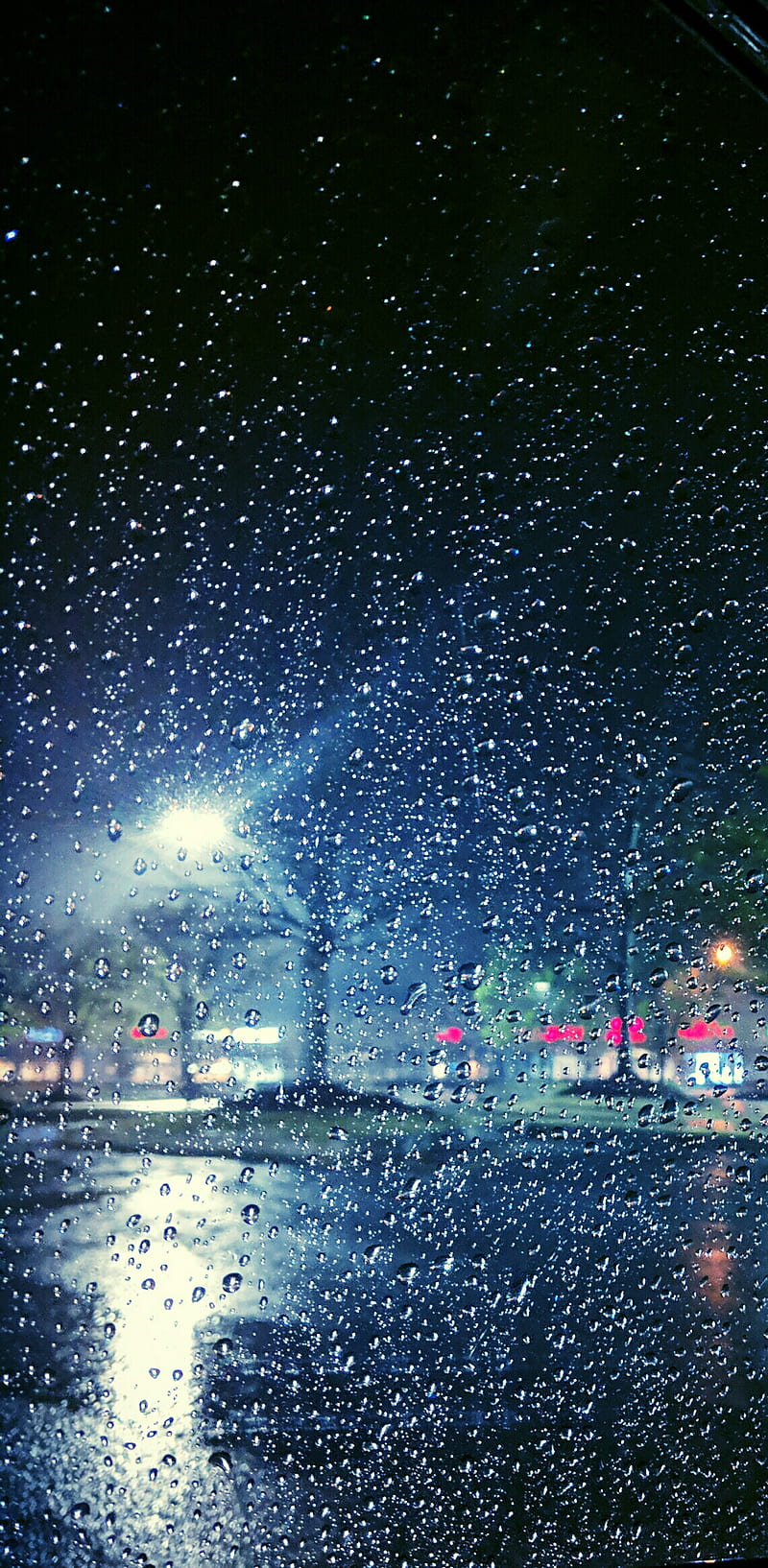 Rainy Day, lot, night, parking, rain, sky, HD phone wallpaper