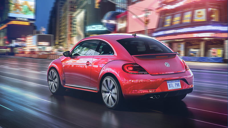 2017 Volkswagen Pink Beetle Model, volkswagen, beetle, carros, HD wallpaper