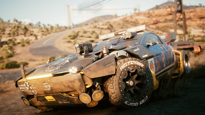 cyberpunk 2077, cd projekt, futuristic car, desert, Games, HD wallpaper