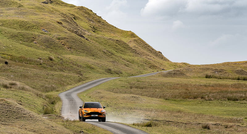 2021 Aston Martin DBX Golden Saffron - Front , car, HD wallpaper