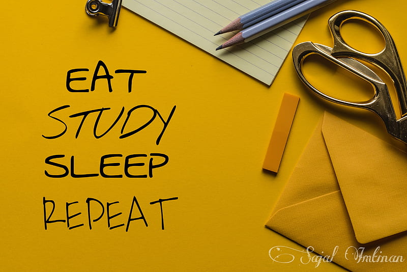 EatSleepStudyRepeat, eat, repeat, sleep, study, HD wallpaper | Peakpx