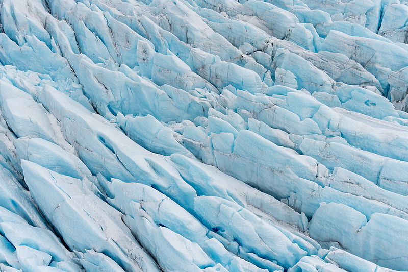 crevasses, glaciers, ice, snow, HD wallpaper
