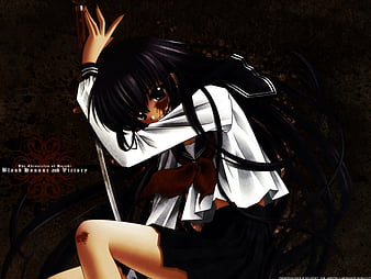 Do not give up!!!, girl, anime, fight, power, sword, blood, HD wallpaper |  Peakpx