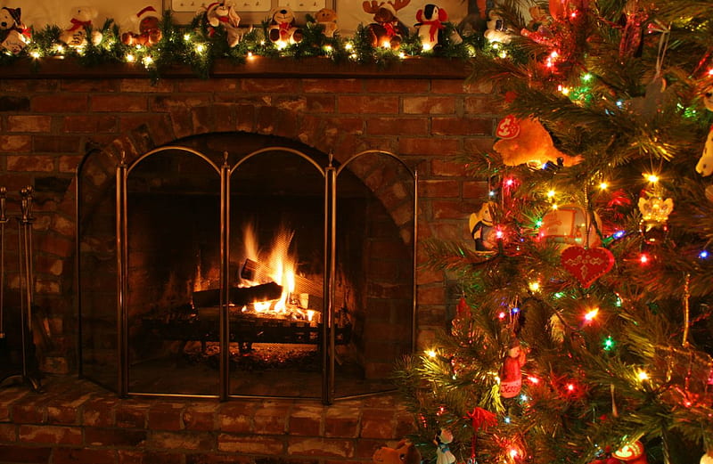 HD christmas fireplace wallpapers | Peakpx